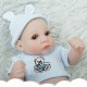 28CM Silicone Realistic Sleeping Reborns Lifelike Newborn Baby Doll Toy with Moveable Head Arms And Legs