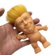 6*9*10cm Thick Yellow Hair Two Kinds of Style Evade Glue Troll Doll for Vent Toy