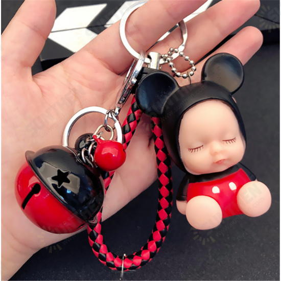 Cartoon Sleeping Cute Doll Keychain Kids Toys