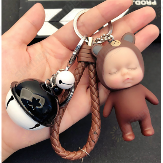 Cartoon Sleeping Cute Doll Keychain Kids Toys