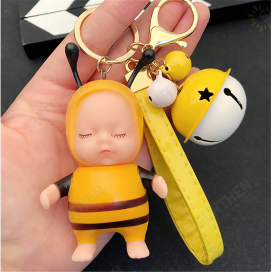 Cartoon Sleeping Cute Doll Keychain Kids Toys