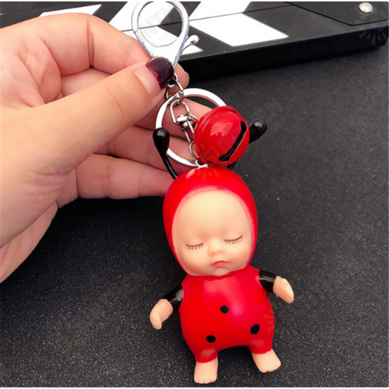 Cartoon Sleeping Cute Doll Keychain Kids Toys