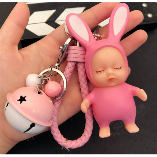 Cartoon Sleeping Cute Doll Keychain Kids Toys