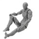 Figma Archetype Action Figure 2.0 Body Male Grey Color Model Doll For Decoration