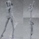 Figma Archetype Action Figure Doll PVC M2.0 Body Female Grey Color Model Doll For Decoration