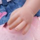 Reborn Doll Vinyl Body 55CM Handmade Silicone Girl Lovely Cloth Toys Kids Gift