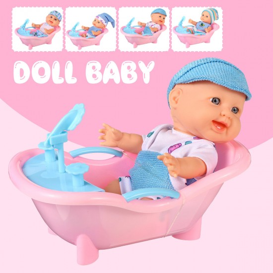 Simulation Baby 3D Creative Cute Doll Play House Toy Doll Vinyl Doll Gift