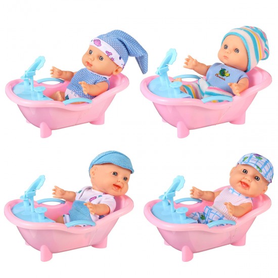 Simulation Baby 3D Creative Cute Doll Play House Toy Doll Vinyl Doll Gift