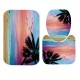 Beach Sunset Style Waterproof Bathroom Shower Curtain Toilet Cover Mat Non-Slip Rug Set for Bathroom Home Hotel