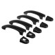 9Pcs Gloss Black ABS Door Handle Covers Set For VW Transporter T5 T6 Caddy Van