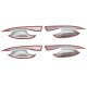 Chrome Handle Protective Cover Door Handle Outer Bowls Trim For Mazda CX-30 2020