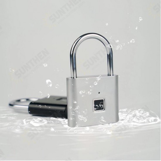 Fingerprint Lock Security Keyless Smart Padlock USB Rechargeable Digital Quick Unlock Door Lock