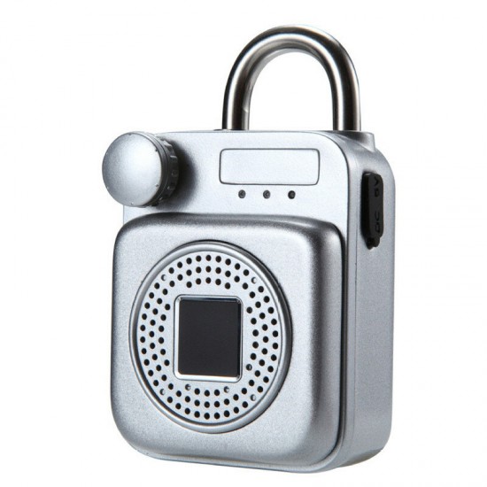 Mini Backpack Shape bluetooth Speaker Smart Lock USB Charging APP/Fingerprint Unlock Padlock