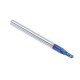 0.5-2mm 2 Flutes Blue Coated Spiral Ball Nose End Mill Tungsten Steel CNC Carbide Milling Cutter
