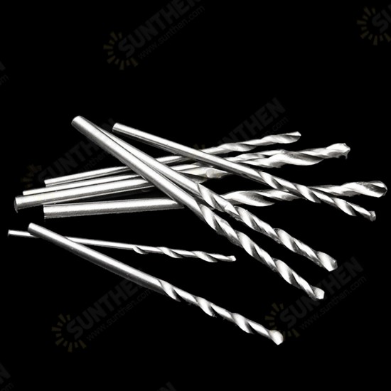 10pcs 0.5-3.0mm Drill Bit HSS Round Shank Twist Drill Bit Tools For Woodworking Repair Tool