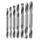 10pcs 3.2/3.5/4.0/4.2/4.5/5.0/5.2mm HSS Straight Shank Double Head Twist Drill Bit