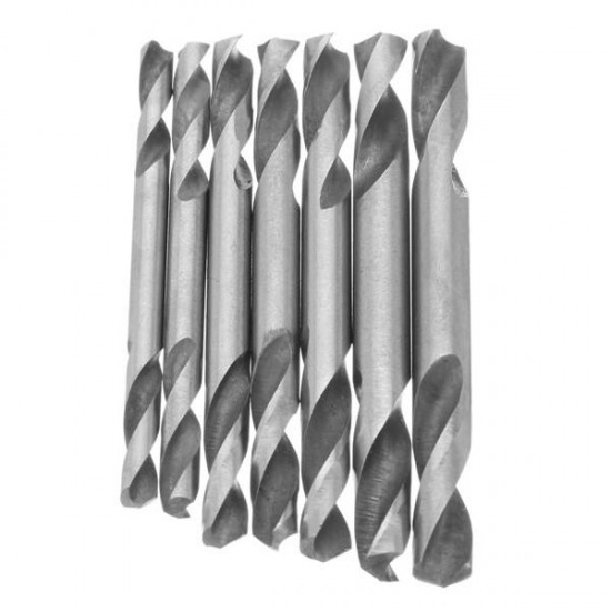 10pcs 3.2/3.5/4.0/4.2/4.5/5.0/5.2mm HSS Straight Shank Double Head Twist Drill Bit