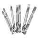 10pcs 3.2/3.5/4.0/4.2/4.5/5.0/5.2mm HSS Straight Shank Double Head Twist Drill Bit