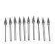 10pcs Double-striped Tungsten Steel Solid Carbide Burrs Rotary File Tools Drill Bits Kit