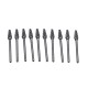 10pcs Double-striped Tungsten Steel Solid Carbide Burrs Rotary File Tools Drill Bits Kit