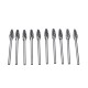 10pcs Double-striped Tungsten Steel Solid Carbide Burrs Rotary File Tools Drill Bits Kit