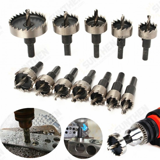 12pcs 15-50mm HSS Hole Saw Cutter HSS Drill Bits Set