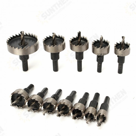 12pcs 15-50mm HSS Hole Saw Cutter HSS Drill Bits Set