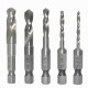 12pcs HSS Stubby Drill Bit Set for Metal Woodworking Drills Quick Change Hex Shank Twist Drill Bits