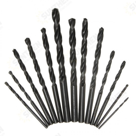 13pcs 1.5-6.5mm HSS Twist Drill Bit Straight Shank High Speed Steel Twist Drill Bit Set