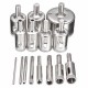 15pcs 3-45mm Diamond Coated Core Hole Saw Drill Bit for Marble Tile