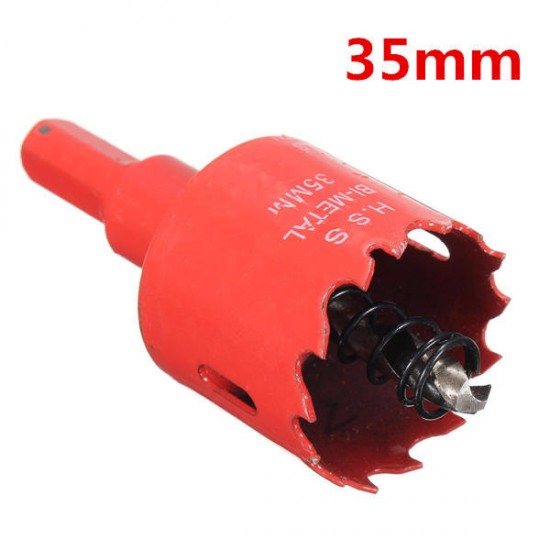 16-35mm HSS Drill Bit Hole Saw Cutter 16/20/25/30/35mm For Wood Working Metal Steel