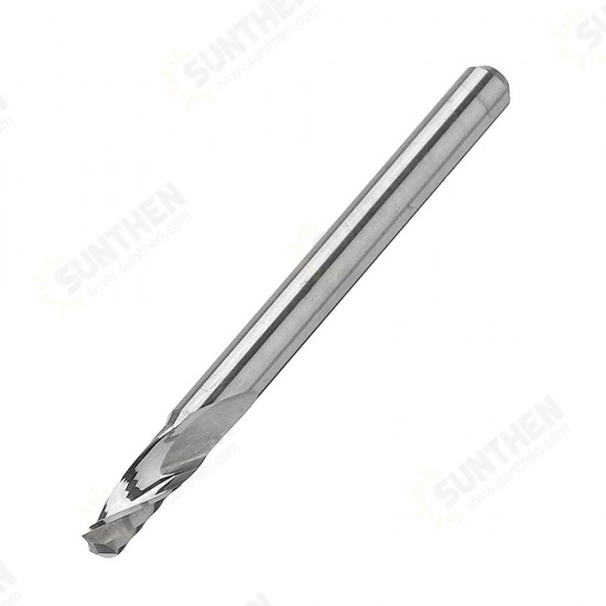 1/8 Inch Shank Single Flute Milling Cutter 1-3.17mm Tungsten Steel PCB Engraving Bit CNC Tool