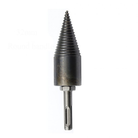 1Pc 32/42mm HSS Round/Square/Hexagonal Shank Firewood Drill Bit Splitter Wood Split Cone Drill Bit For Tree Cutting