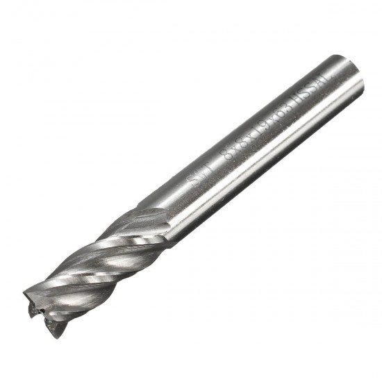 2-12mm HSS 4 Flute End Mill Cutter Straight Shank Milling Cutter Drill Bit CNC Tool