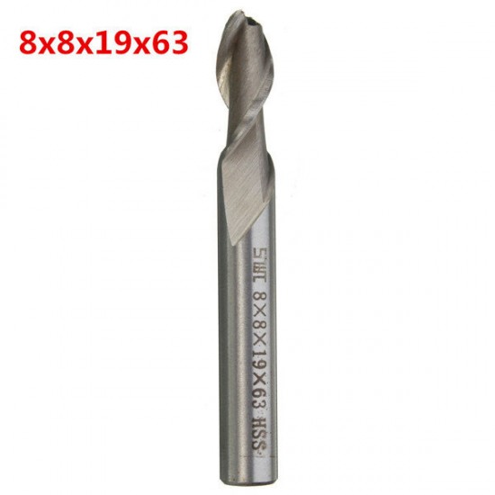 2 Flute HSS End Mill Cutter Dril Bit Engraving Bit CNC Straight Shank Router Bit