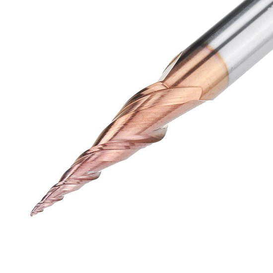 2 Flutes R0.25/ R0.5/ R0.75/ R1.0 *20.5*D4*50 Ball Nose End Mill HRC50 Taper Milling Cutter