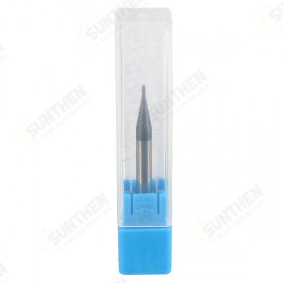 2 Flutes Radius 0.5mm Tungsten Steel Coated Ball Nose End Mill Cutter