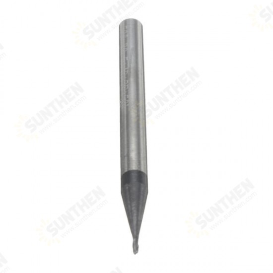 2 Flutes Radius 0.5mm Tungsten Steel Coated Ball Nose End Mill Cutter