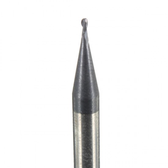 2 Flutes Radius 0.5mm Tungsten Steel Coated Ball Nose End Mill Cutter