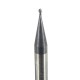 2 Flutes Radius 0.5mm Tungsten Steel Coated Ball Nose End Mill Cutter