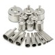 20Pcs Diamond Coated Core Drill Bit Set 3-50mm Hole Saw Cutter for Glass Marble Granite