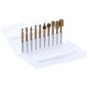 20Pcs HSS Titanium Plating Trimming Blade and Rotary File Tool Set For Wood Carving