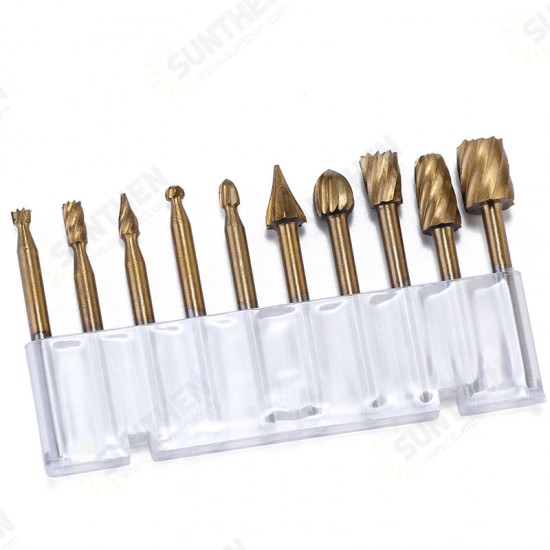 20Pcs HSS Titanium Plating Trimming Blade and Rotary File Tool Set For Wood Carving