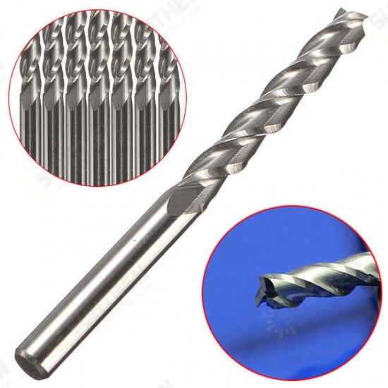 22x3.175mm 3 Flute End Mill Cutter Milling Cutter for Acrylic Wood