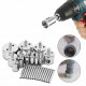 30Pcs 6-50mm Diamond Coated Hole Saw Drill Bits Glass Hole Saw Drill Bit Set Tile Hole Saw Kit for Glass Porcelain Marble