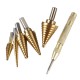 3/5/6pcs HSS Step Drill Bit Set Cone Hole Cutter