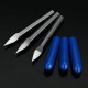 3pcs 3.175mm Shank 30 Degree 0.1/0.2/0.3mm Carbide Engraving Bits CNC Tool for Metal