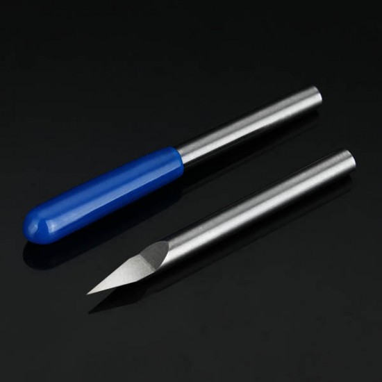 3pcs 3.175mm Shank 30 Degree 0.1/0.2/0.3mm Carbide Engraving Bits CNC Tool for Metal