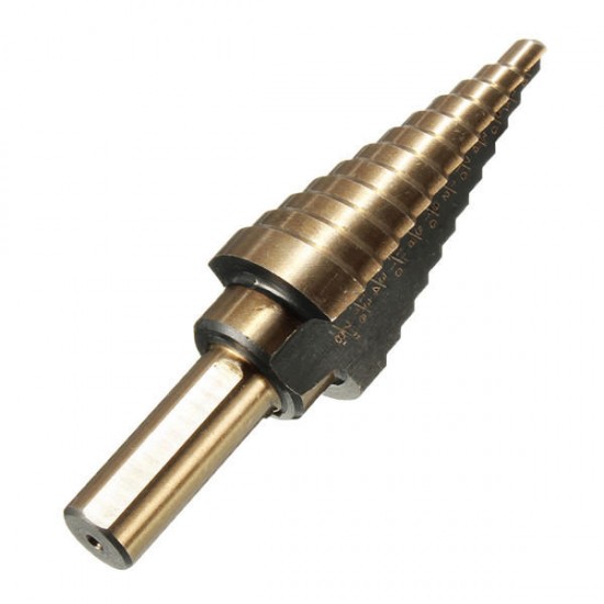 3pcs HSS Nitrogen Step Drill Bit Set 3/16-1/2 1/4-3/4 3/16-7/8