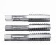 3pcs M10-M20 HSS-4341 Screw Tap Straight Groove High-Speed Steel Straight Flute Tools Kit